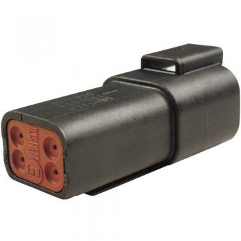 TE Connectivity DT 04-4 P-CE02 Circular Connector, Straight Plug, 4 Pins