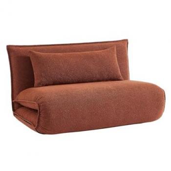 Sweeek Poltrona Modulare 2 Posti in Bouclé Terracotta