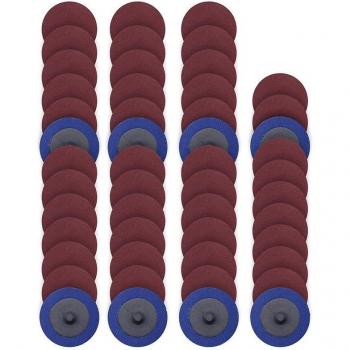 Ensemble disques de ponçage Airmeuleuse Roloc 50x2, 120 grains – kit changeur rapide
