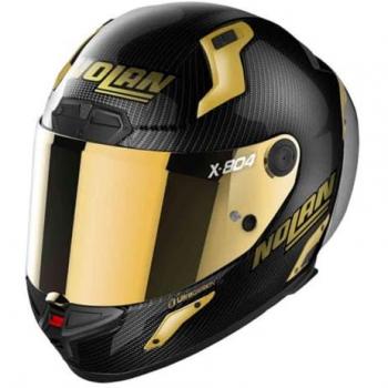 Nolan X-804 RS Ultra Carbon Golden Edition Casque Noir Or L