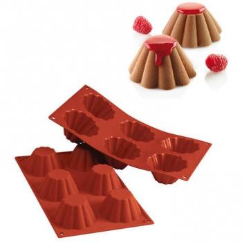 Stampo 6 Briochette 7.9 cm Classic SF034 Silikomart
