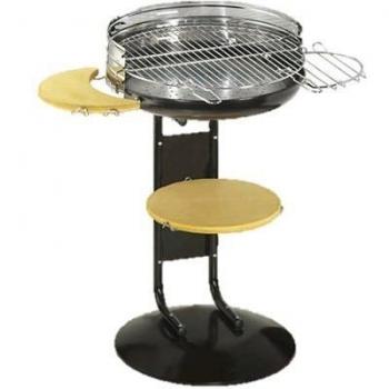 Barbacoa Paellera Alperk – Acero Inoxidable Negro con Toque Plateado