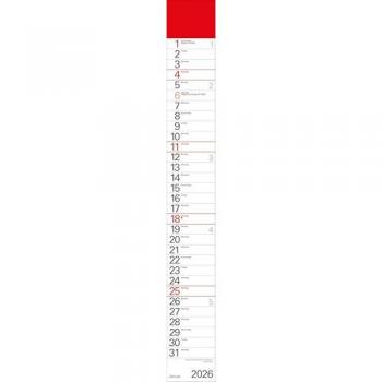 Streifenplaner Rot 2026
