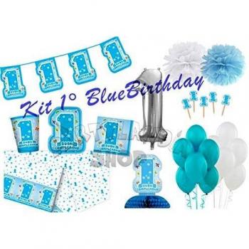 Set Festa 1° Anno – 16 Persone, Kit Completo con Decorazioni