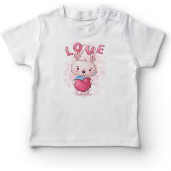 Angemiel Herz-Katzenbaby-Mädchen-Tee Shirt in Weiß