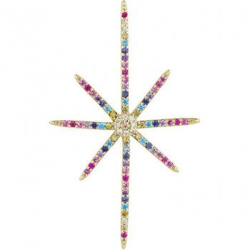 Piercing Earcandy Ryku elaborado en Plata 925 con baño de oro 18k