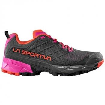 Akyra II Women's Hiking Footwear - Carbon/Cherry Tomato EU 37.5