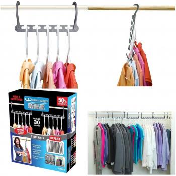 Organizer Salvaspazio 8 Grucce per Armadio Wonder Hanger Max
