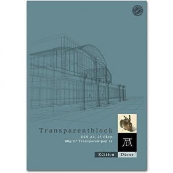 Edition Dürer Transparentblock - A4, 25 Blatt, 80g/qm
