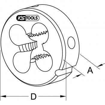 KS Tools HSS Schneideisen MF, M16x1,25