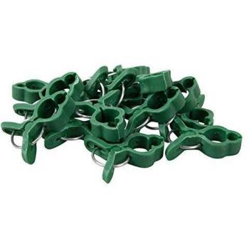 Windhager 07469 - Mini Clip per Piante, Supporto per Piante, Clip per Orchidee, 15 Pezzi, Colore: Verde