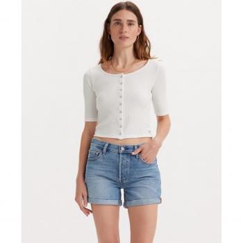 Levi’s Dry Goods Waffle White – Top Ligero para Mujer