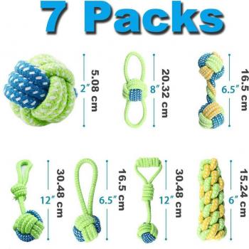 12Pcs Large Dog Chew Rope Toys