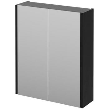 Graphite Grey 600mm Wall-Mounted Mirror Cabinet