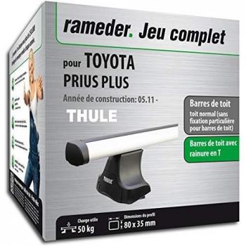 Rameder Pack, Barres de Toit ProBar Compatible avec Toyota Prius Plus (115908-09640-2-FR)