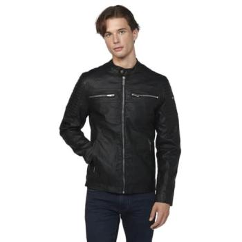 Chaqueta Cazadora de Piel Sintética para Hombre