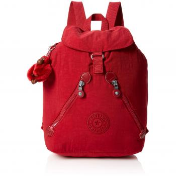 Kipling - Fundamental, Mochilas Mujer, Rojo (Radiant Red C), 16.5x42x42 cm