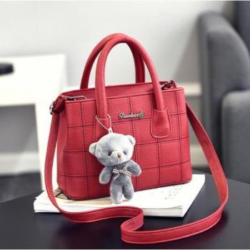 Bolso Mensajero Oso Estampado