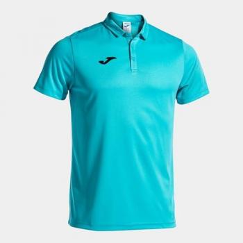 Polo Joma Hobby - bleu fluo - 3XL
