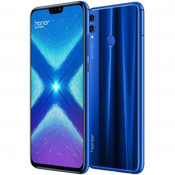 Huawei Honor 8x mit 64 GB Speicherplatz Blau (Dual-SIM)