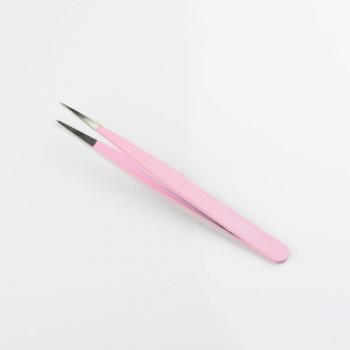 Par de Pinzas Reforzadas en Acero Inoxidable para Maquillaje de Pestañas