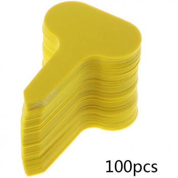 100Pcs Plastic T-Type Plant Markers