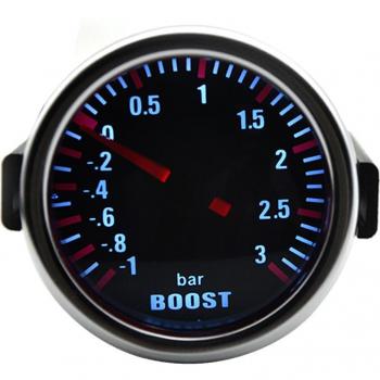 DepoTuning 3,0 Bar 2 52MM Turbo Boost Messgerät Auto Weiß/Blau LED Universal