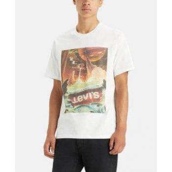 LEVI'S T-shirt ampia girocollo stampa davanti
