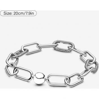 Menars Pulsera Cadena Redonda Mujer