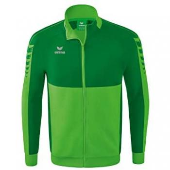 Felpa Con Zip Unisex Six Wings Worker Verde Smeraldo 128
