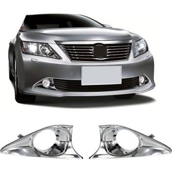 Toyota Camry Front Bumper Fog Light Cover - ABS Chrome Finish