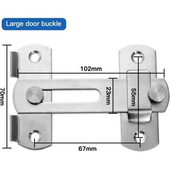 Stainless Steel Sliding Door Latch with Bolts and Screws