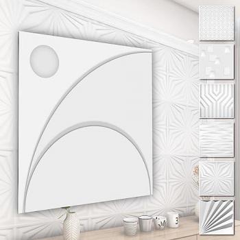Pannelli Murali 3D in Plastica PVC - Rivestimento Bianco