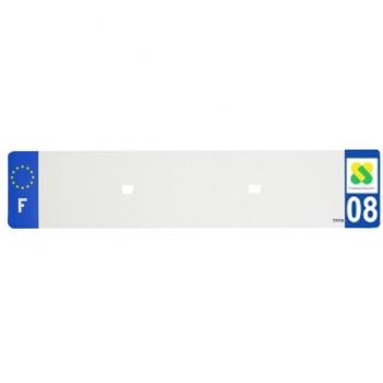 Fermoir adhésif plaque d’immatriculation PVC Top Plaq 8
