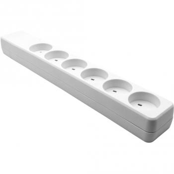 ProXtend 6-Way Danish IT Power Strip - White
