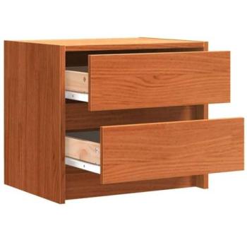 Wax Brown Bedside Table – VidaXL Pine Wood (40x30.5x35.5 cm)