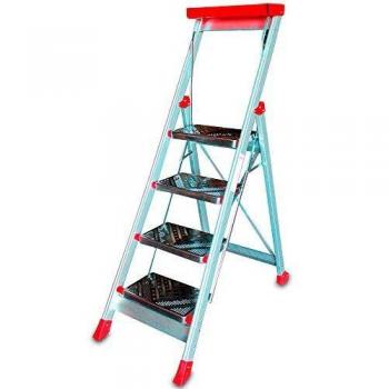 Taburete de Aluminio Plegable SGP04 - 4 Peldaños