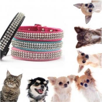 Collier à Strass Brillant pour Animaux de Compagnie