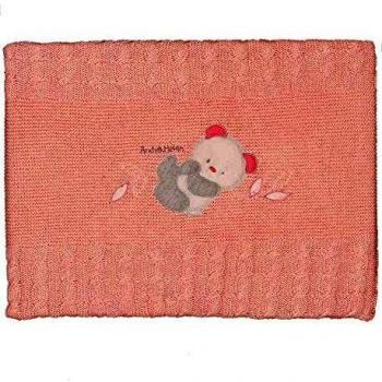 Culla Rosa di Andy & Helen con Coperta Ricamata