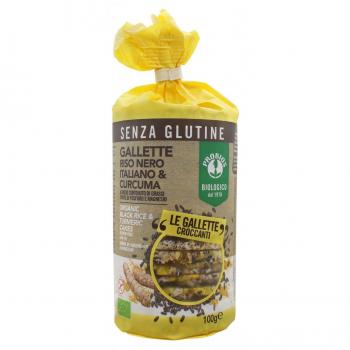 Gallette di riso nero italiano e curcuma