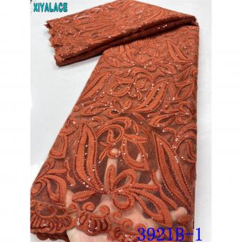 Nigerian Milk Silk Lace Fabric 3921B