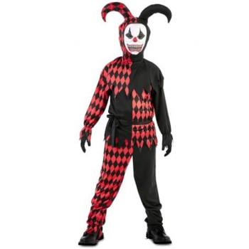 Disfraz de Bufón Tenebroso para Niño