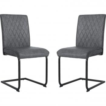 Nestor Industrial Chairs (Set of 2) – Grey