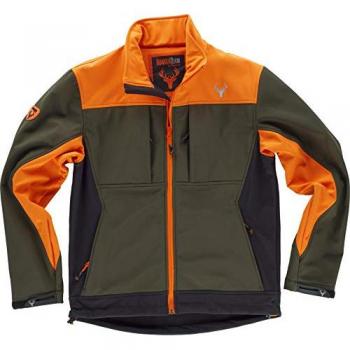 Chaqueta workshell combinada en tres colores de cuello alto workteam sport s8625