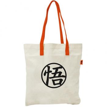 Tote Bag Dragon Ball Z – Logo Noir – Matériau Synthétique – Taille A4