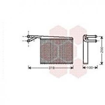 Wärmetauscher Innenraumheizung Van Wezel 30006372