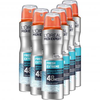 L'ORÉAL PARIS MEN EXPERT Deo-Spray Fresh Extreme 6er Pack