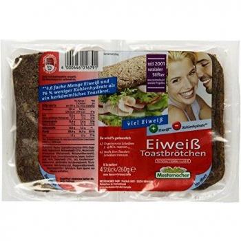 Mestemacher Eiweiß Toastbrötchen mit viel Eiweiß 4 Portionen 260g