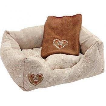 KERBL Lit douillet Love You pour chien et chat 47x37cm Beige