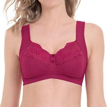 Soutien-gorge large sans armatures framboise Helline B, C, D, E, F
